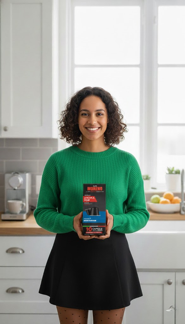 Caffè Moreno - Aluminium Kapseln Espresso Blue Arome bei kaffeegeniesser.ch kaufen