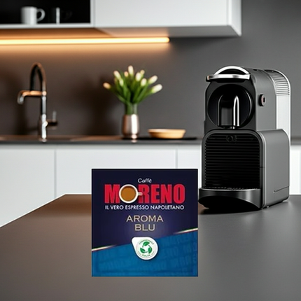 150er Vorratspack Caffè Moreno Aroma Blu – Preiswerte E.S.E. Pads für Schweizer Haushalte und Büros.