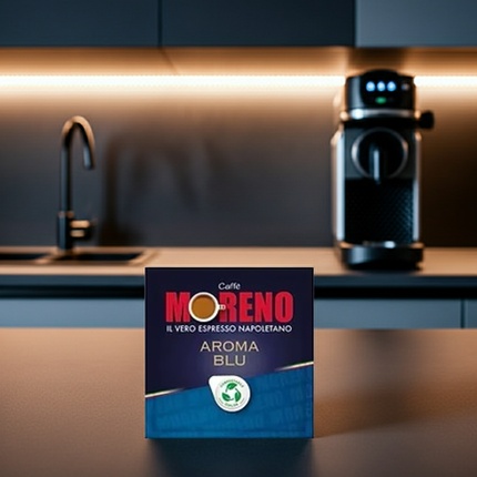 Caffè Moreno Aroma Blu 150 E.S.E. Pads – Die balancierte Gastro-Box direkt bei kaffeegeniesser.ch kaufen.