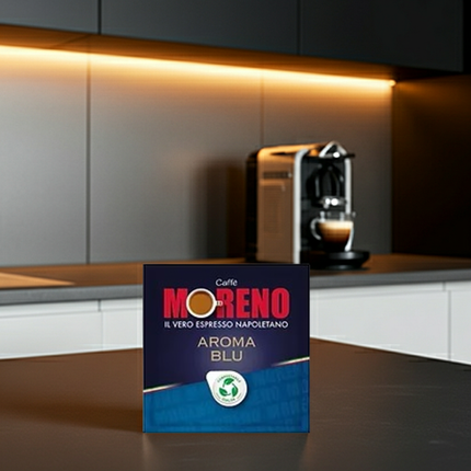 Ihr Schweizer Moreno-Experte: Aroma Blu 150er Box für authentisches Italien-Feeling zu Hause.