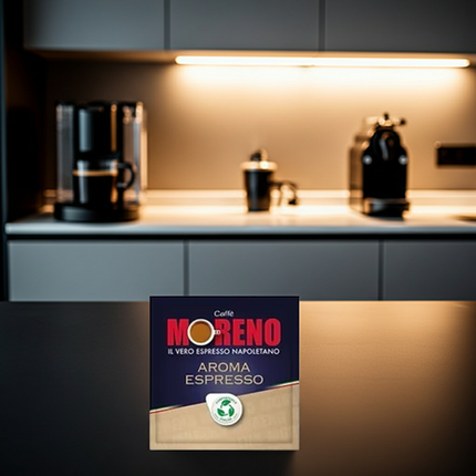 Bester neapolitanischer Kaffee in der 150er Box: Caffè Moreno Aroma Espresso bei kaffeegeniesser.ch.