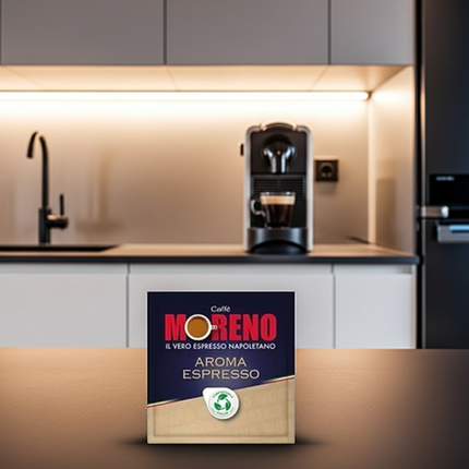 Caffè Moreno Aroma Espresso: Kräftiger neapolitanischer Espresso in 150 praktischen E.S.E. Pads.