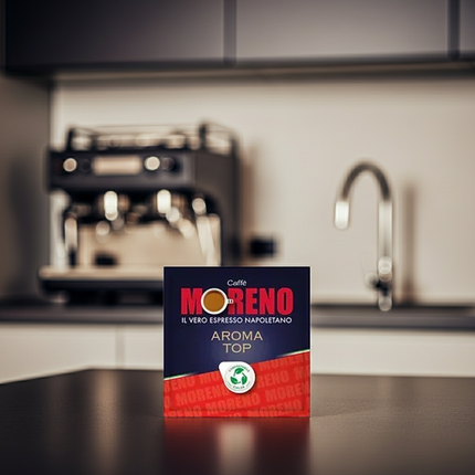 Kaffeepads 150 Stück Caffè Moreno Aroma Top: Der Klassiker aus Neapel mit kräftigem Körper und viel Crema.