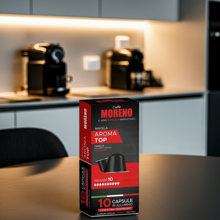 Italienischer Espresso-Genuss: Caffè Moreno Top Espresso Kapseln günstig in der Schweiz kaufen.