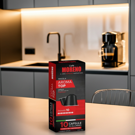 Caffè Moreno Top Espresso Kapseln – Cremiger Premium-Espresso online bestellen Schweiz.