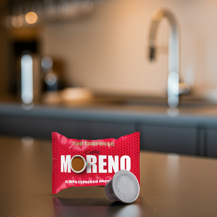 Kaffeegeniesser.ch: Caffè Moreno Top Espresso – Wenig Säure und langanhaltende, dichte Crema.