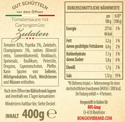 BONGIOVI Tomatensauce Dad's Original 400 g 6er Set - Kaffeegeniesser 0 Kaffeegeniesser #