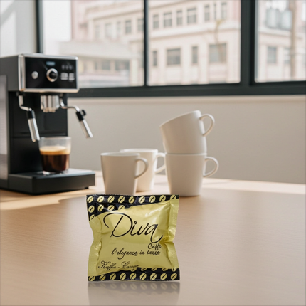 Diva Caffè Café Crème: Die harmonische E.S.E. Pad-Lösung für Lungo-Liebhaber in der Schweiz.