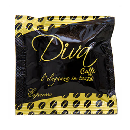 Diva Caffè Espresso 100 Pads: Italienische Leidenschaft im praktischen E.S.E. Format direkt aus Schweizer Lager.
