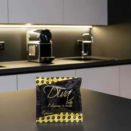 Diva Caffé Espresso 60/40 E.S.E. Pads: 150 Stück Vorratspackung für Büro und Kaffeeküche.