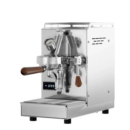 Elba Mini Chrom Espressomaschine – kompakter Siebträger mit PID, Shot-Timer und hochwertigem Edelstahlgehäuse