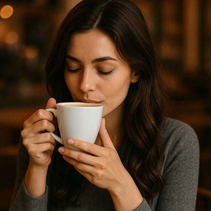 Eines Espresso von Kaffeegeniesser.ch am trinken und entspannen Blog