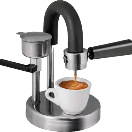 Kamira Espressokocher aus Aluminium – manueller Espressokocher für den Herd ohne Strom