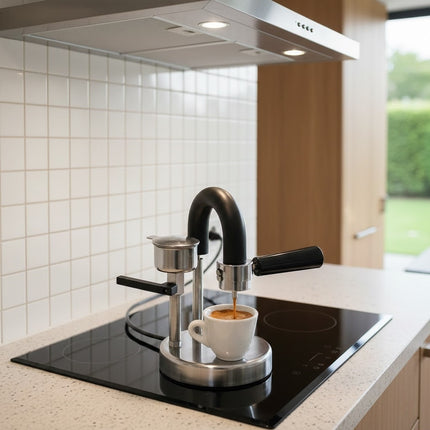 Kamira Espressokocher Schweiz– Das Original für cremigen Espresso auf dem Induktionsherd