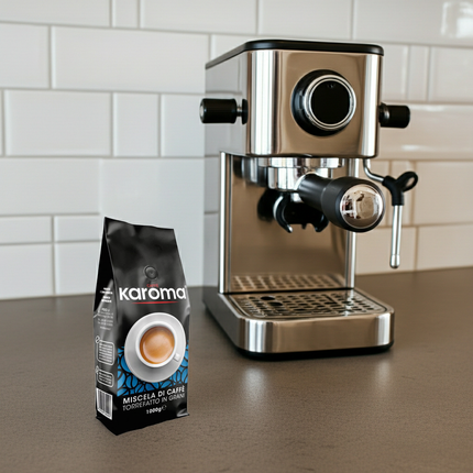 Karoma Caffè Miscela Blu 1 kg – die perfekte Basis für Cappuccino und klassischen Schümli Kaffee