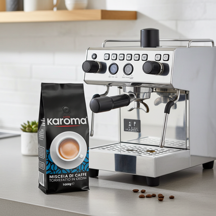 Karoma Miscela Blu Espresso – langanhaltender Geschmack mit feiner Süße und mittlerem Körper