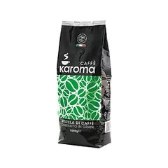 Kaffeevorrat Karoma Miscela Verde 1kg: Ganze Bohnen für ein kräftiges Geschmackserlebnis im Vollautomaten.