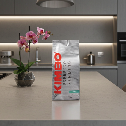 Kimbo Espresso Vending 1 kg mit ausgewogener Arabica-Robusta-Mischung für vollmundigen Espressogenuss