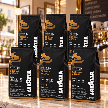 Lavazza Crema & Aroma 6 kg Kaffeebohnen im Vorratspack für Espresso und Vollautomat