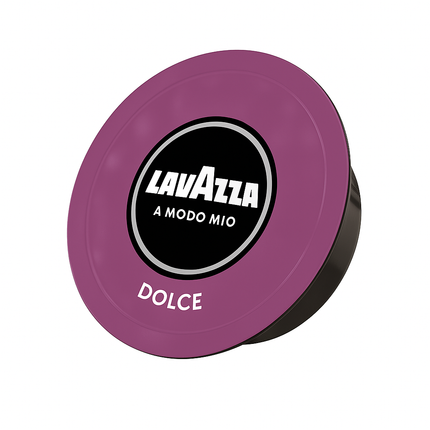 Lavazza A Modo Mio Lungo Dolce Kapseln mit aromatischem Lungo in einer grossen Kaffeetasse und feiner Crema