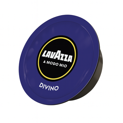 Lavazza A Modo Mio Divino Kapseln mit kräftigem Espresso und samtiger Crema in einer vorgewärmten Espressotasse