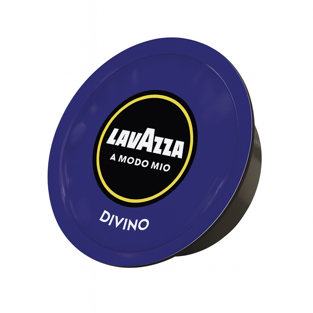 Lavazza A Modo Mio Divino Kapseln mit kräftigem Espresso und samtiger Crema in einer vorgewärmten Espressotasse