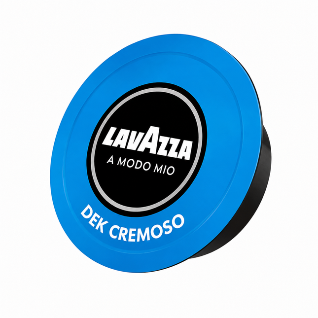 Lavazza A Modo Mio Decaffeinato Cremoso Kapseln mit cremigem koffeinfreiem Espresso und feiner Crema in der Tasse