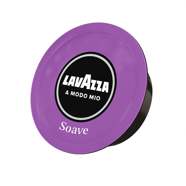 Lavazza A Modo Mio Soave Kapseln mit mildem Espresso, heller Crema und ausgewogenem Aromaprofil in der Tasse