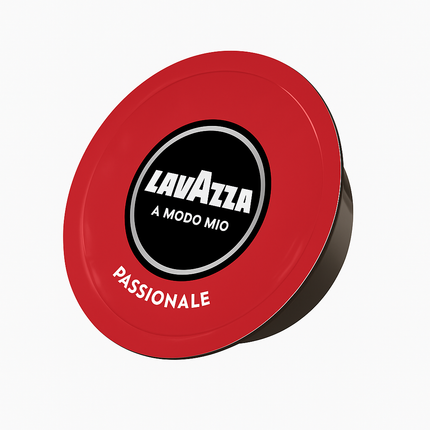 Lavazza A Modo Mio Passionale Kapseln mit vollmundigem Espresso und dichter Crema in einer Espressotasse