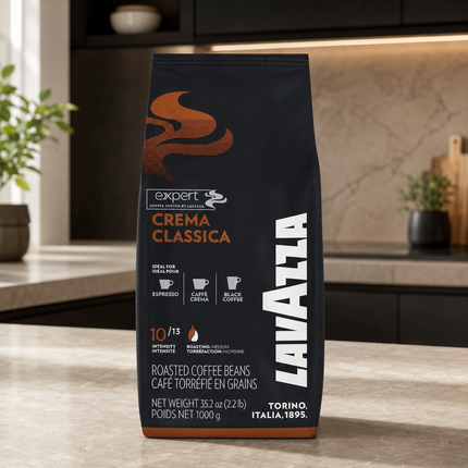 Lavazza Crema Classica Kaffeebohnen mit milden Röstaromen und rundem Geschmacksprofil