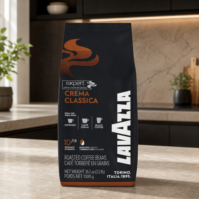 Lavazza Crema Classica Kaffeebohnen mit milden Röstaromen und rundem Geschmacksprofil