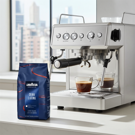 Kaffeevorrat 1kg: Lavazza Crema e Aroma Bohnen – konstante Qualität für Gastronomie und Haushalt.