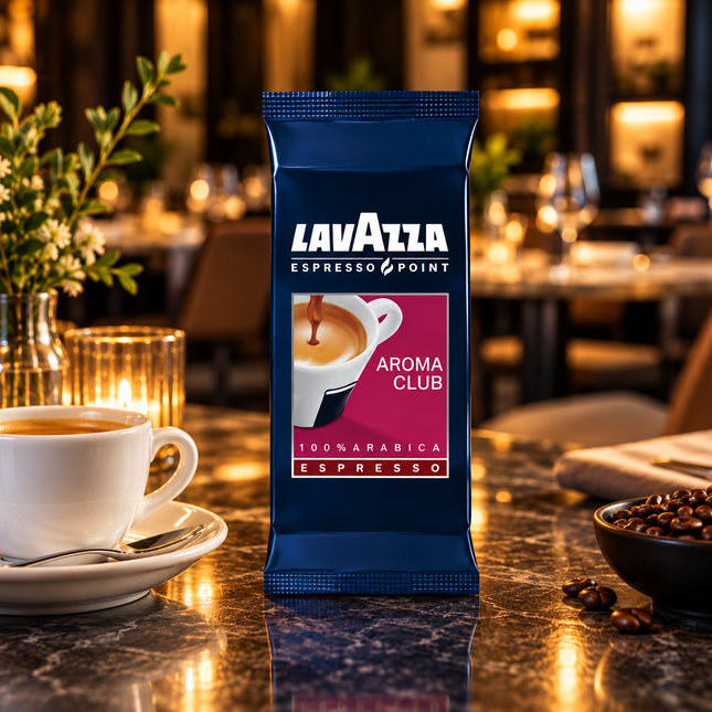 Lavazza Aroma Club kaufen – Espresso Point Kapseln mit einem runden und süsslichen Abgang.