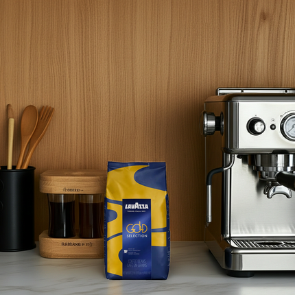 Kaffeebohnen 1kg Lavazza Gold Selection: Premium-Mischung für eine samtige Crema und ausgewogenen Geschmack.