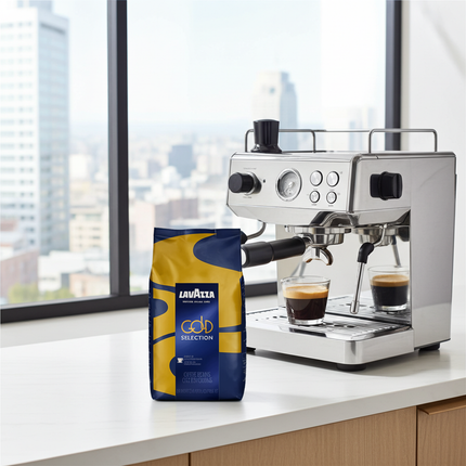 Barista-Kaffee 1kg: Lavazza Gold Selection bietet konstante Qualität für Siebträger und Mahlwerke.