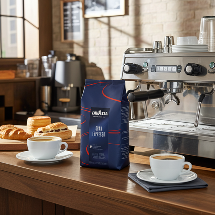 Lavazza Gran Espresso Kaffeebohnen – Traditionelles italienisches Röstprofil für extra starke Espresso-Momente und maximale Energie.