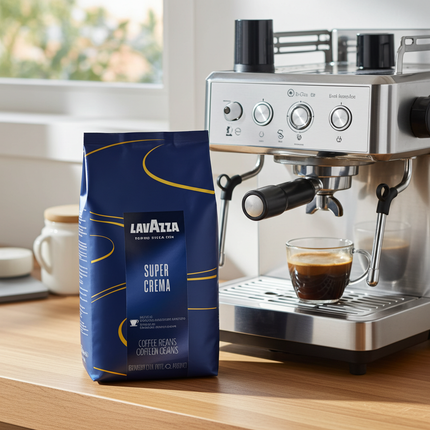 Lavazza Super Crema 1 kg – Kaffeebohnen mit geringer Säure für eine hohe Bekömmlichkeit