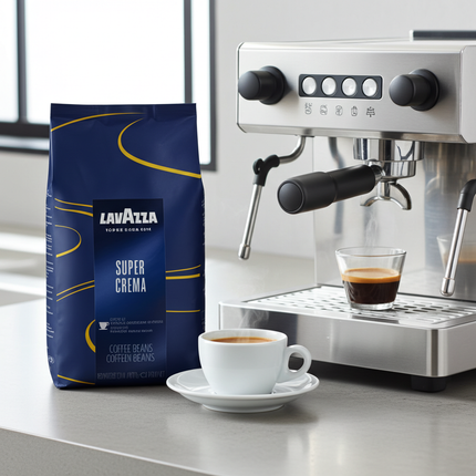 Lavazza Super Crema Espresso – Harmonische Balance zwischen Körper und Aroma bei mittlerer Röstung