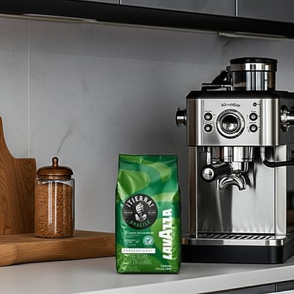 Lavazza Tierra Brasile 1kg kaufen: Zertifizierter Spitzenkaffee für Schweizer Haushalte und Büros.