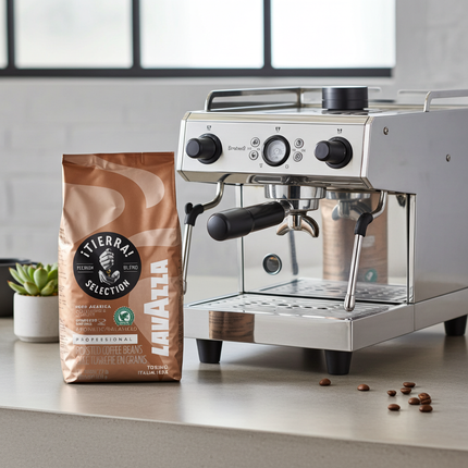 Lavazza Tierra Selection Kaffeepackung – 1kg ganze Bohnen für professionelle Extraktion und Aroma-Schutz