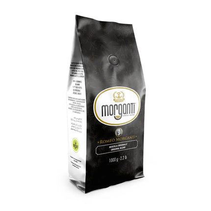 Morganti Romeo 100% Arabica Premium-Kaffee für Siebträger, Vollautomaten und professionelle Barista.