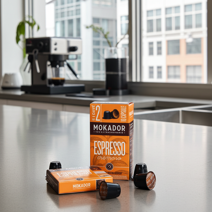 Mokador Cremoso 100er Set – Nespresso kompatible Kapseln in der Gastro-Box günstig online kaufen.