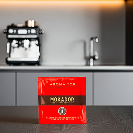 Mokador Aroma Top 200 Stk.: Die ideale 70/30 Mischung für eine perfekte Crema in jeder E.S.E. Pad-Maschine.