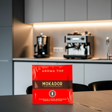 Grosspackung E.S.E. Pads: Mokador Aroma Top 70/30 (200 Stk.) – ideal für hohen Kaffeeverbrauch und Events.