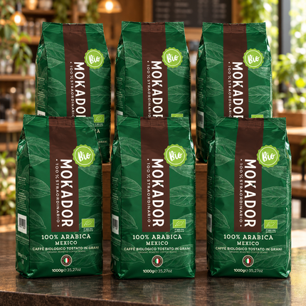 Mokador 100% Arabica Mexico Bio 6 kg Kaffeebohnen im Vorratspack für Espresso und Vollautomat