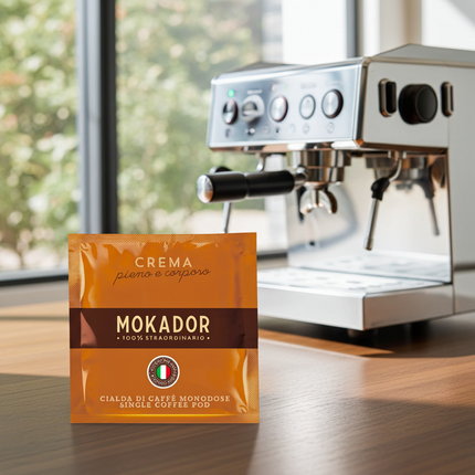 Mokador Crema 50/50 E.S.E. Pads: Die ideale Basis für Cappuccino und Latte Macchiato im 200er-Vorteilspack.