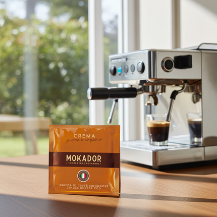Mokador Crema E.S.E. Pads 200 Stück: Ausgewogenes Aroma und kräftiger Körper für Schweizer Kaffeeliebhaber.