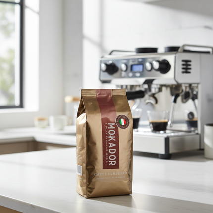 Mokador Espresso Oro Kaffeebohnen 1kg: Intensives Aroma und runder Körper für den täglichen Genuss.