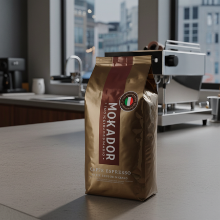 Italienischer Kaffee 1kg: Mokador Oro 90-10 bietet Barista-Qualität für Schweizer Haushalte und Büros.