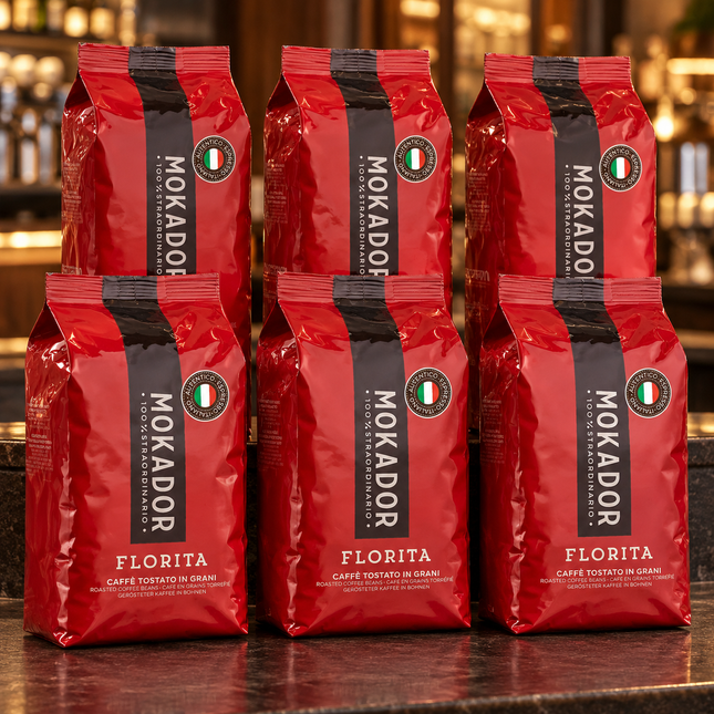 Mokador Florita 6 kg Kaffeebohnen im Vorratspack für Espresso und Vollautomat